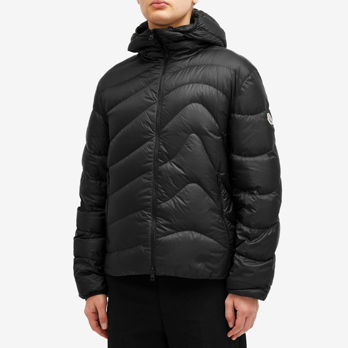 Moncler Men's Zephyros Light Weight Padded Jacket in Black