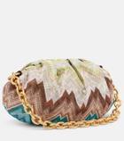 Missoni Zigzag Small leather-trimmed shoulder bag