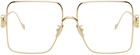 LOEWE Gold Square Glasses