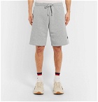 Gucci - Logo-Print Loopback Cotton-Jersey Shorts - Men - Gray