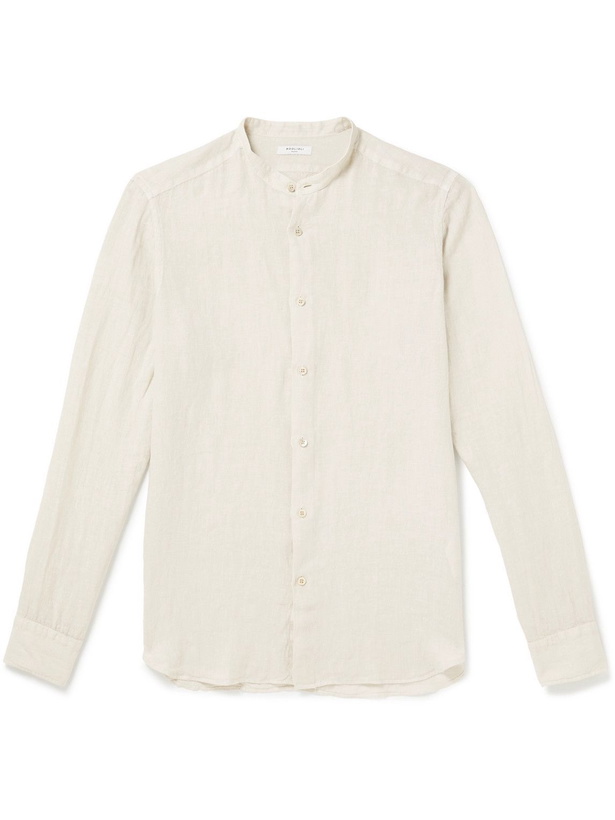 Photo: Boglioli - Grandad-Collar Linen Shirt - Neutrals