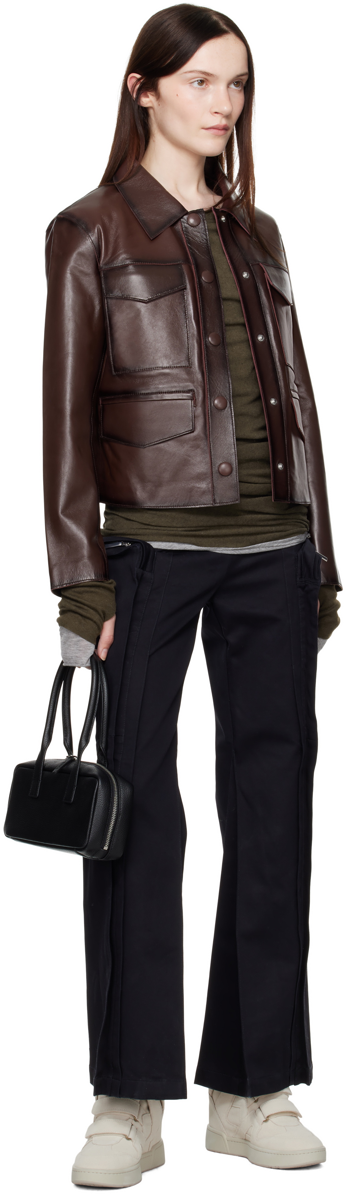 Stand Studio Brown Estrid Leather Jacket