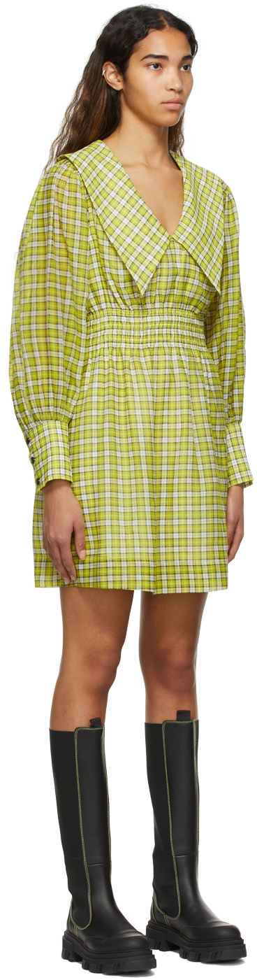 ganni recycled polyester dress Ganni Recycled Polyester Dress - Black