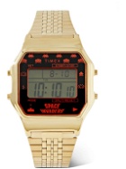 Timex - Space Invaders T80 34mm Gold-Tone Watch