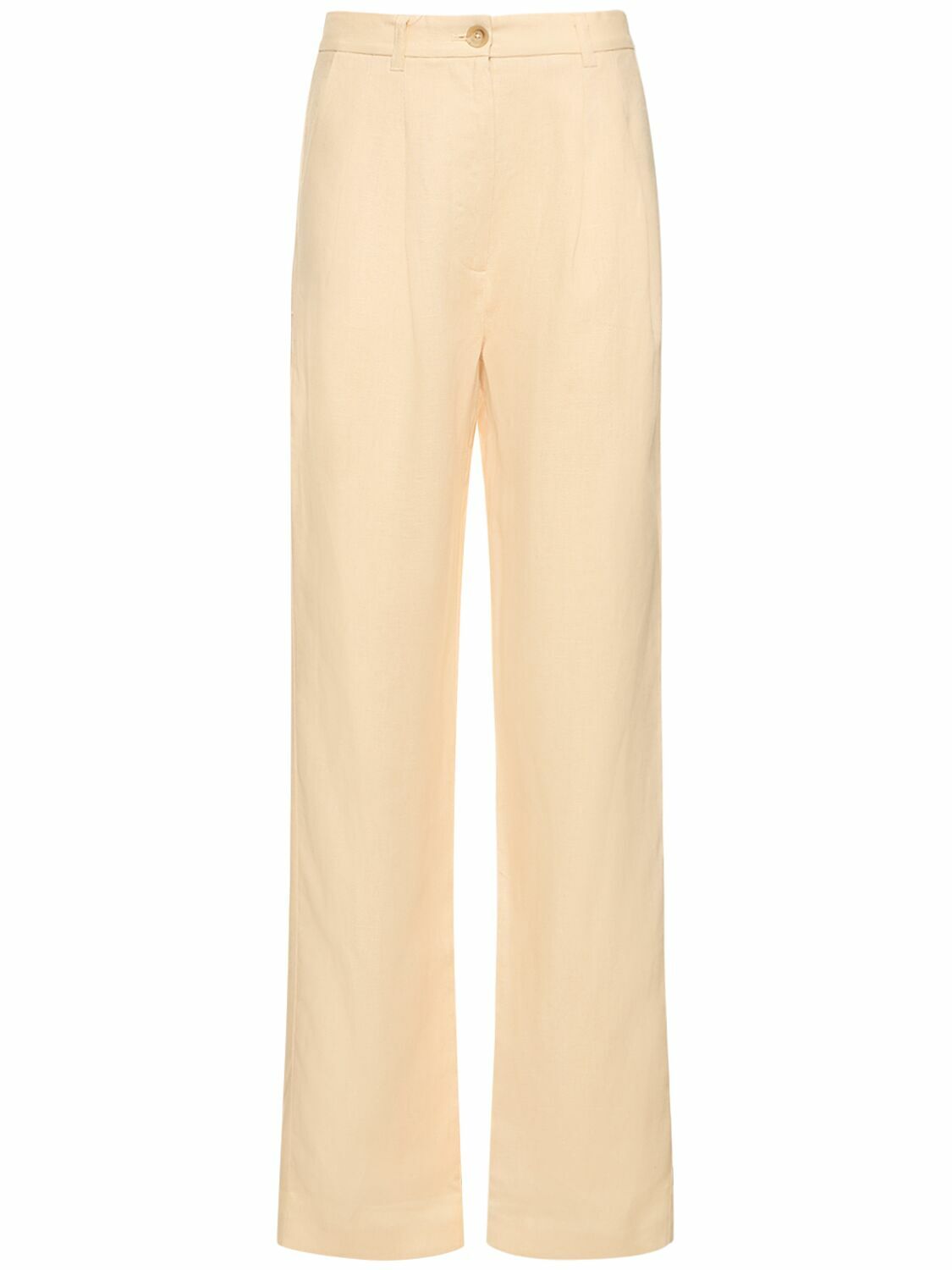 ANINE BING - Jay Linen Straight Pants ANINE BING