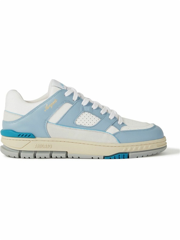 Photo: Axel Arigato - Area Lo Mesh and Nubuck-Trimmed Leather Sneakers - Blue