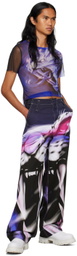 Gerrit Jacob Purple Printed T-Shirt