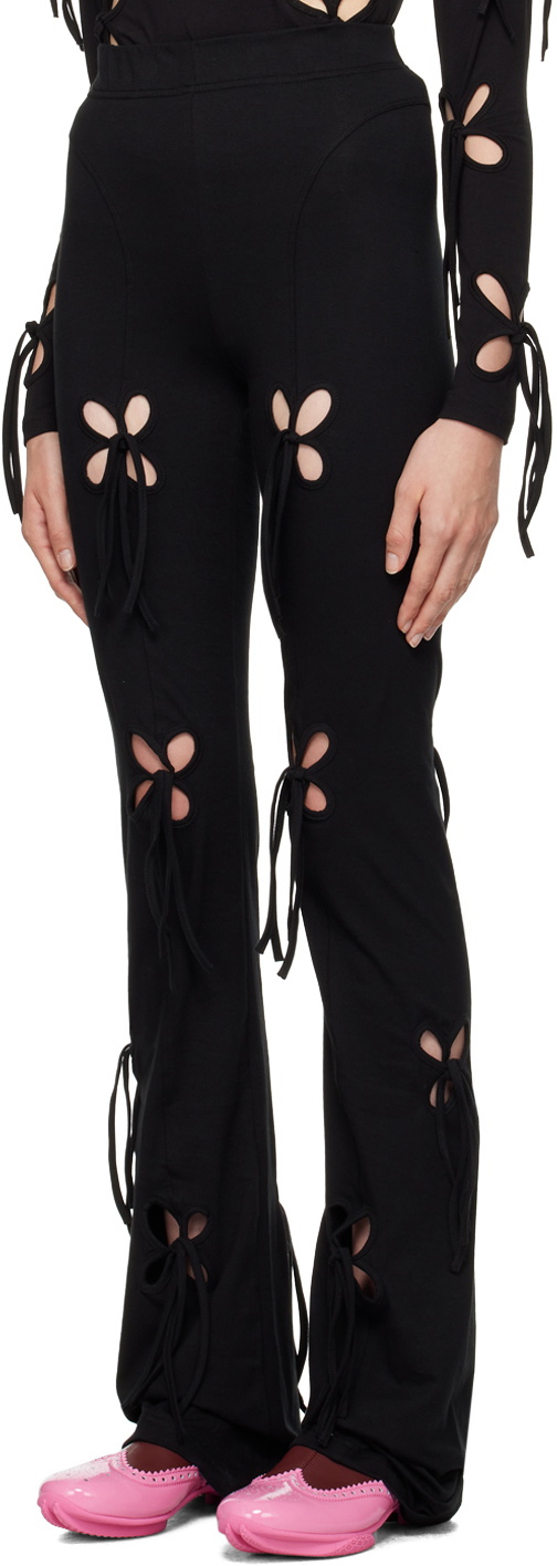 J.Kim Black Petal Leggings