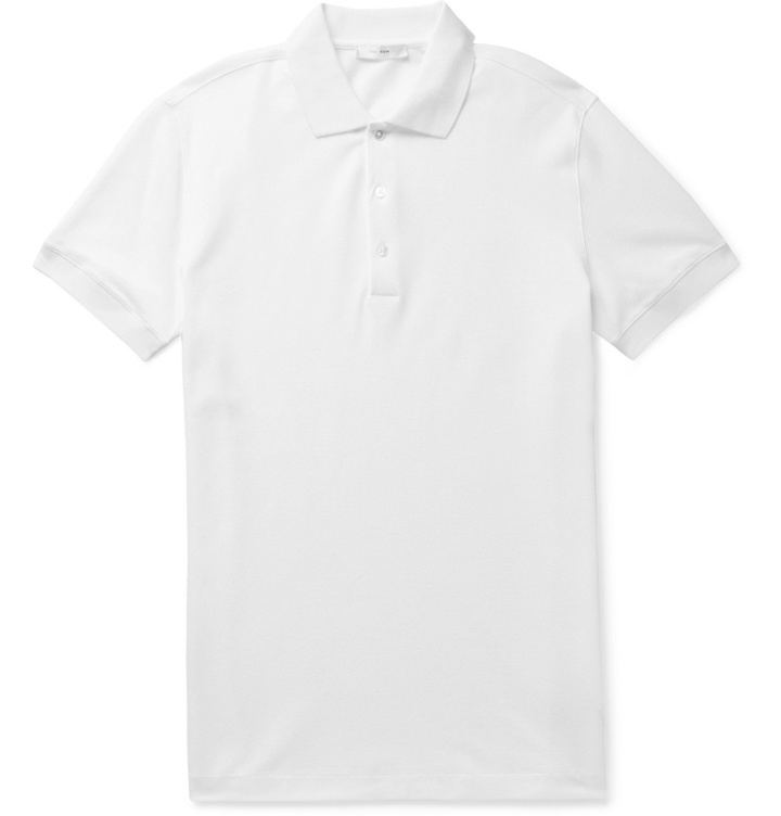 Photo: The Row - Nahor Cotton-Piqué Polo Shirt - White