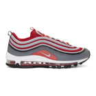 Nike Red and Grey Air Max 97 Sneakers