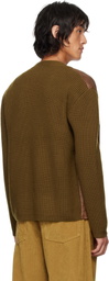 Sunflower Brown Scene Leather Cardigan