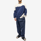 Noma t.d. Men's Hand Dyed Twist Crew Sweat in Navy