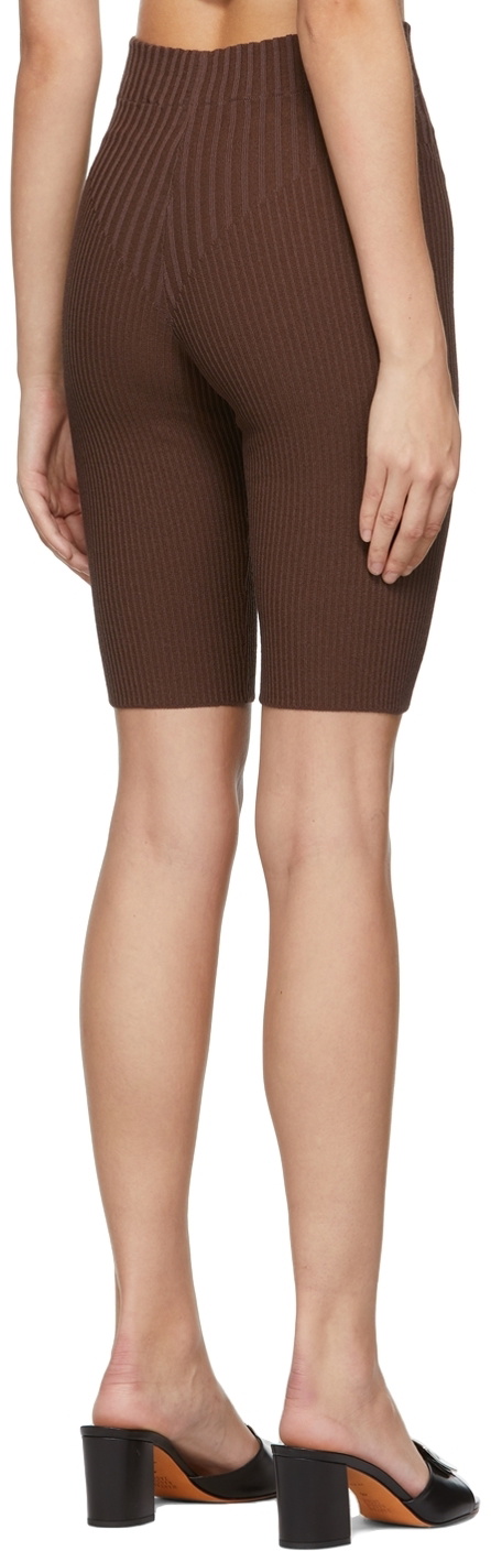 ANDREĀDAMO Brown Viscose Shorts