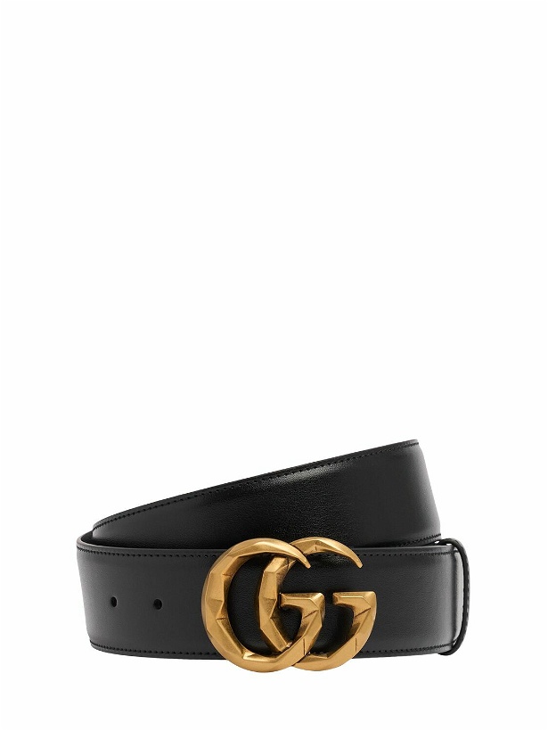 Photo: GUCCI 4cm Gg Marmont Leather Belt