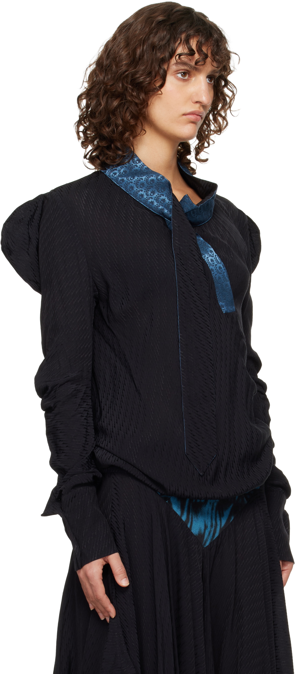 Kiko Kostadinov Black Evelyn Blouse