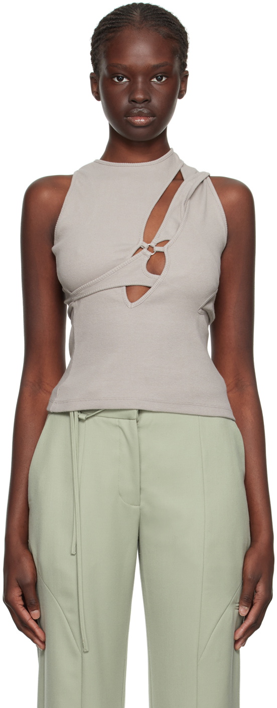 SRVC Gray Armour Tank Top