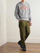 Nike - Sportswear Trend Logo-Flocked Cotton-Jersey Sweatshirt - Gray