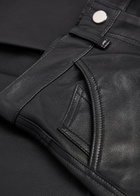 Skiim Marcella Wide-leg Leather Trousers Black