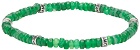 Salvatore Ferragamo Green Agate Bracelet