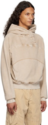 Hyein Seo Beige Button Hoodie