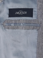J. Mueser - Waverly Herringbone Linen and Wool-Blend Blazer - Blue