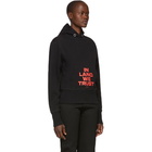 Helmut Lang Black Brian Roettinger Logo Hack Standard Hoodie