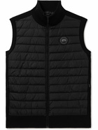 Canada Goose - HyBridge Slim-Fit Merino Wool and Quilted Nylon Down Gilet - Black