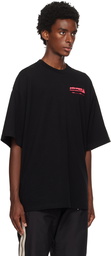 Palm Angels Black PA Ski Club Classic T-Shirt