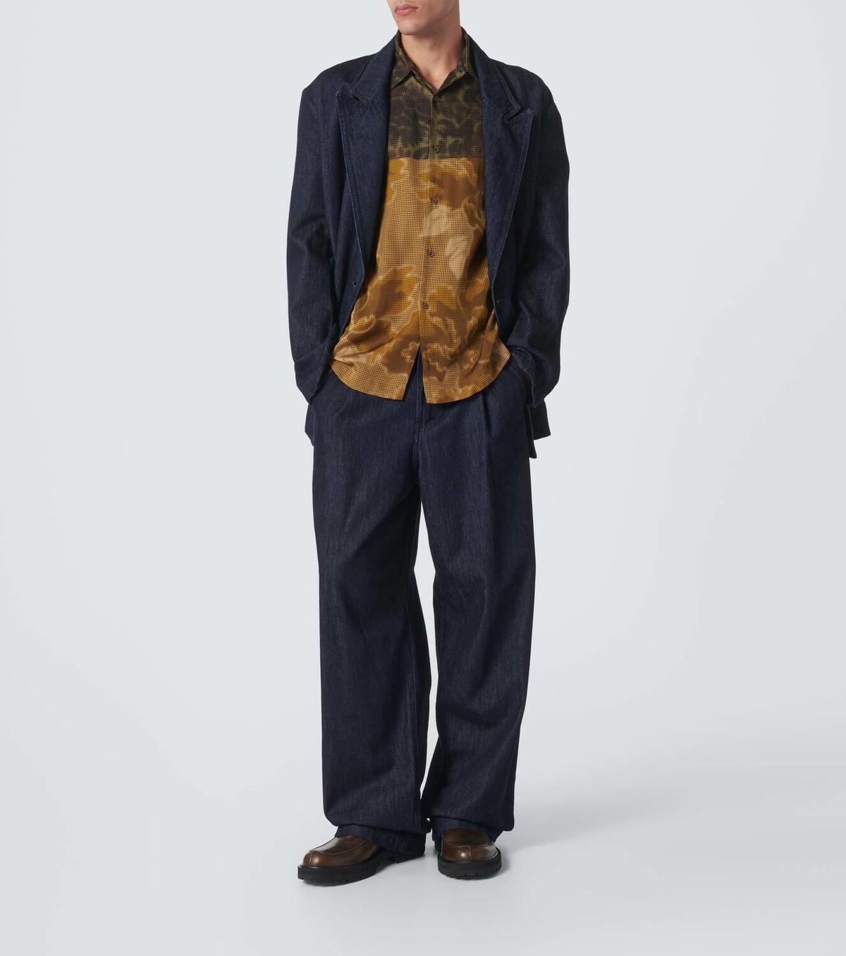 Dries Van Noten Printed bowling shirt
