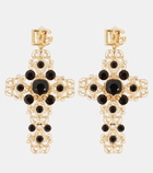 Dolce&Gabbana DG embellished drop earrings