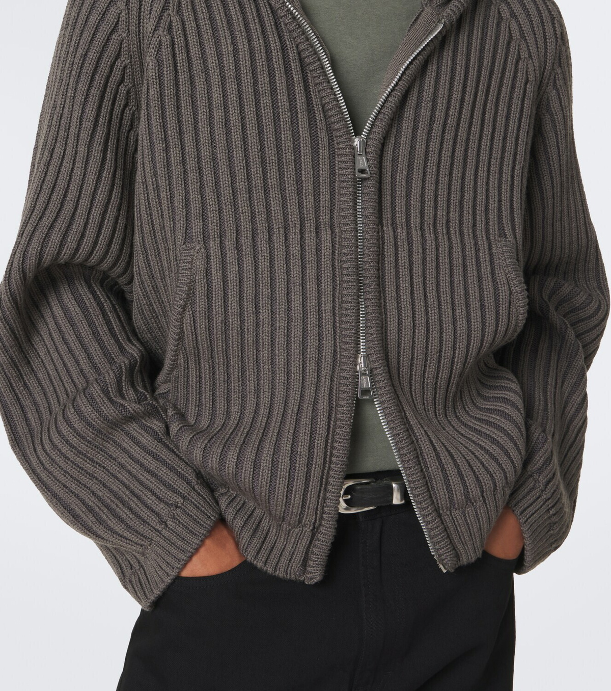 Our Legacy Level wool zip-up hoodie