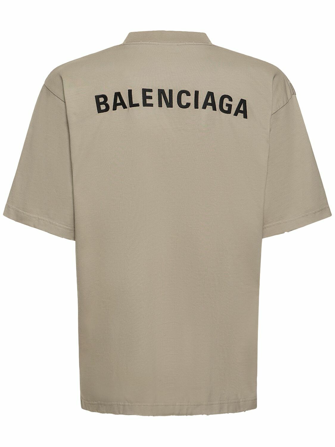 BALENCIAGA - Destroyed Vintage Cotton Jersey T-shirt Balenciaga