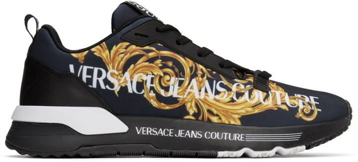 Photo: Versace Jeans Couture Black Dynamic Logo Sneakers