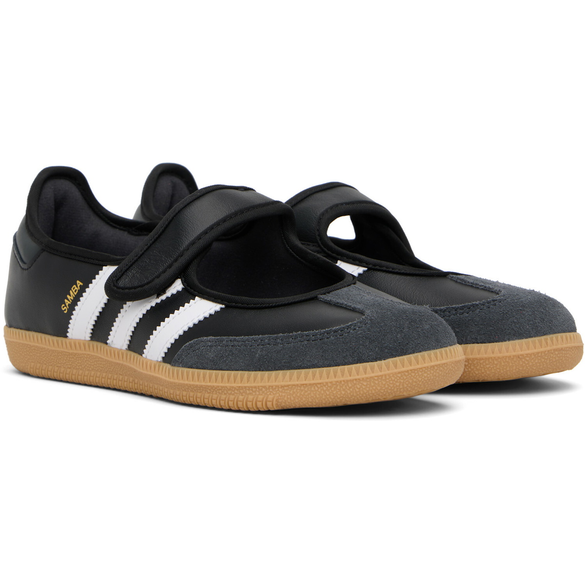adidas Originals Black Samba Jane Ballerina Flats