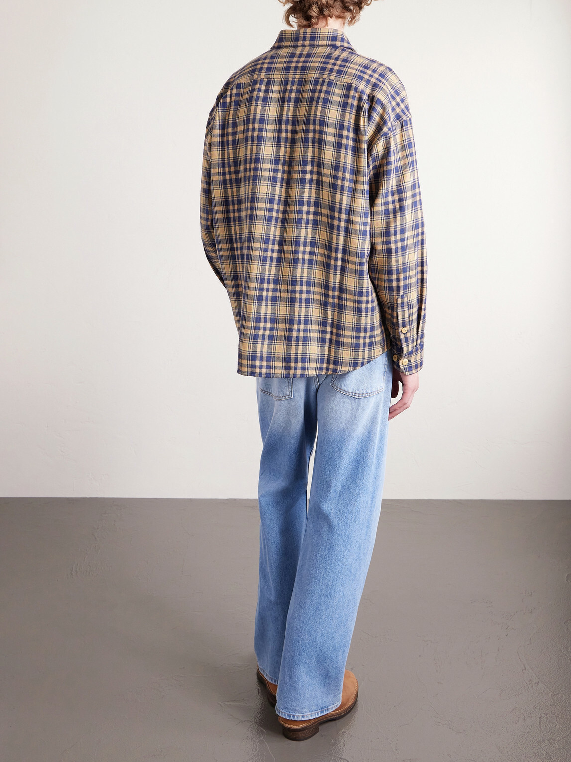 Visvim - Lumber Checked Wool and Linen-Blend Twill Shirt - Brown