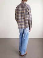 Visvim - Lumber Checked Wool and Linen-Blend Twill Shirt - Brown