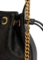 Saint Laurent Bo Chain Quilted Leather Bucket bag - Black - One Size