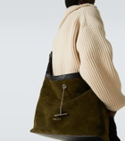 Alexander McQueen Pendant suede tote bag
