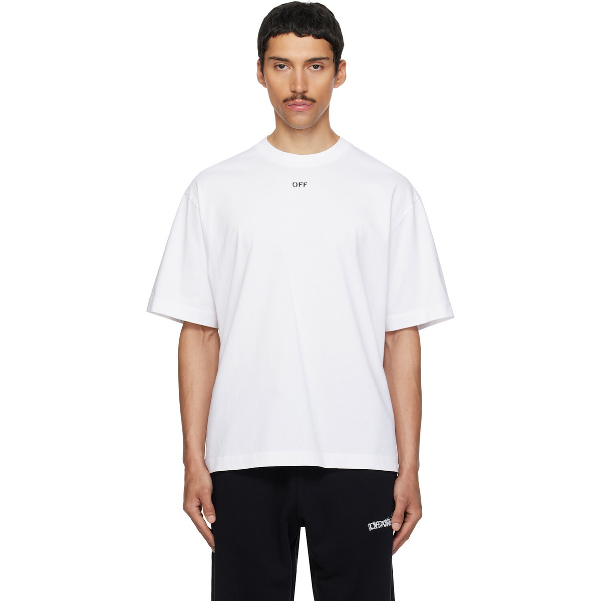 Off-White: White Chain Araldic Arrow T-shirt | SSENSE