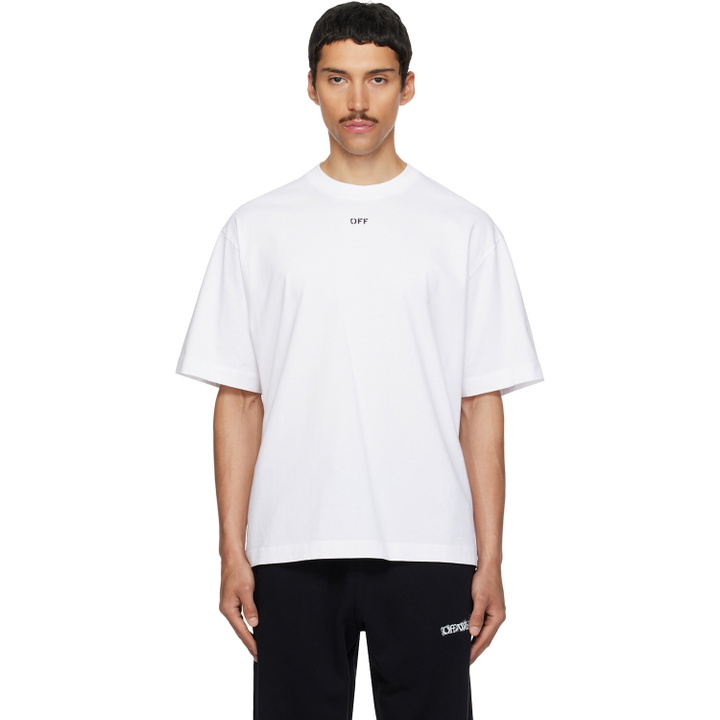 Photo: Off-White White Chain Araldic Arrow T-shirt