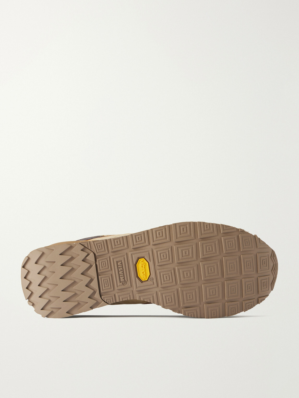 Visvim - FKT Runner Leather and Suede-Trimmed Canvas Sneakers - Neutrals