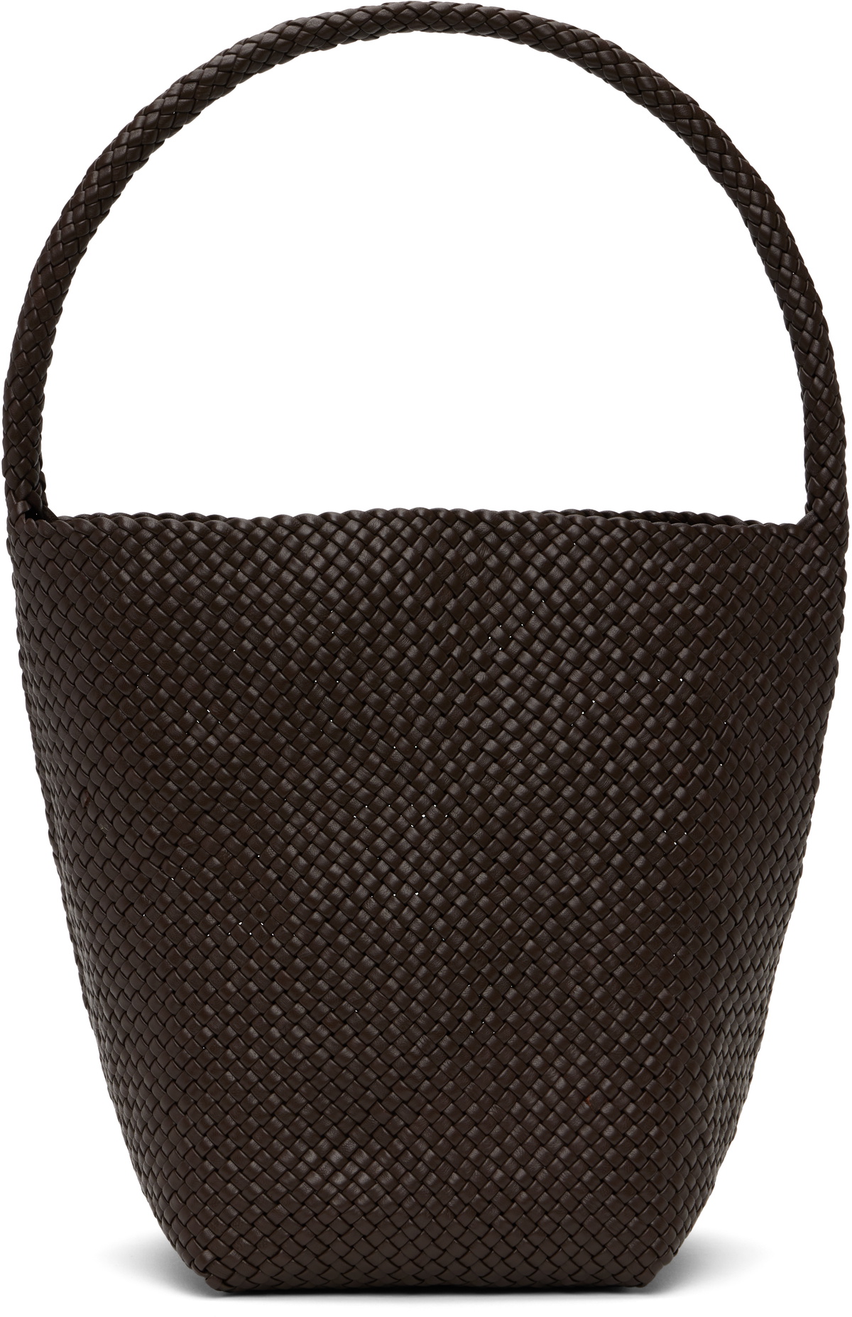 The Row Brown Medium Woven N/S Tote
