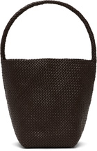 The Row Brown Medium Woven N/S Tote