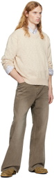 COOR Beige V-Neck Sweater