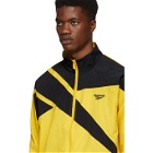 Reebok Classics Yellow and Black Vector Track Jacket