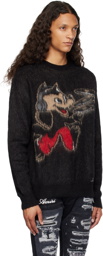AMIRI Black Record Wolf Sweater