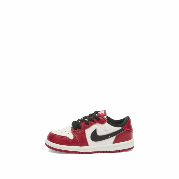 Photo: Air Jordan 1 Retro Low OG TD Sneaker in Red/Black/White
