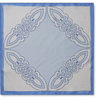 Turnbull & Asser - Printed Silk-Twill Pocket Square - Blue