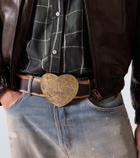 Acne Studios Logo leather belt