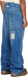 B1ARCHIVE Blue Wide Leg Jeans